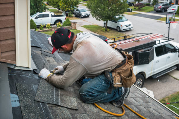 Professional Roofing technician working in Gobles, MI